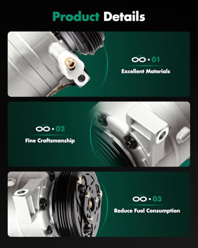 Image of SCITOO AC Compressor for Saab 9-2X 2.0L 2005, Fast Cooling Air Conditioner Compressor for Saab 9-2X 2.5L 2005-2006, for Subaru Impreza 2.0L 2002-2005, for Subaru Impreza 2.5L 2002-2007