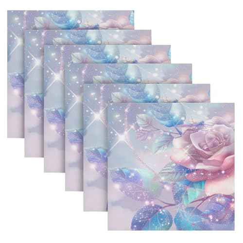 Servilletas de tela multicolor pack x6 20x20 pulg miniatura 2