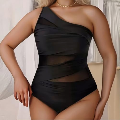 Maillot de bain sexy pour vos vacances au soleil bikini noir uni extensible 3XL