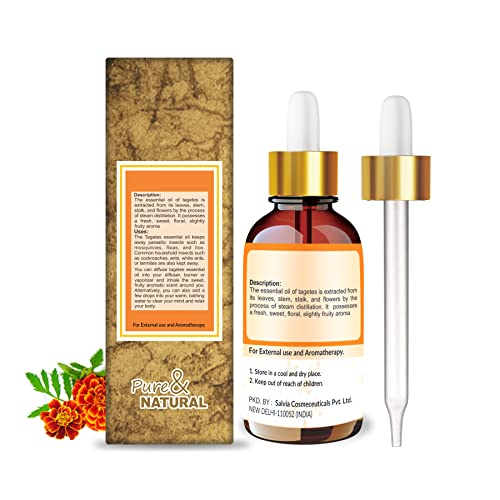 Image of Crysalis Tagetes Oil 50 ml (1.69 fl oz) - Bold Fruity-Herbal Aromatic Oil for Soap Making, Candles & DIY Blends