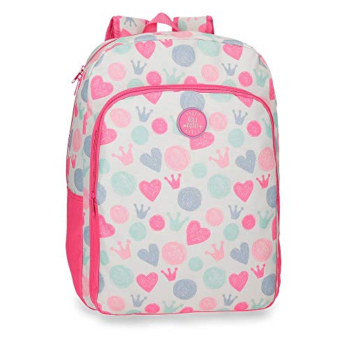 Roll Road Queen Mochila Escolar Adaptable a Carro Multicolor 30x40x13 cms Poliéster