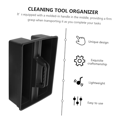 Panier à outils plastique PP compartimenté fond plat rangement ménage tables
