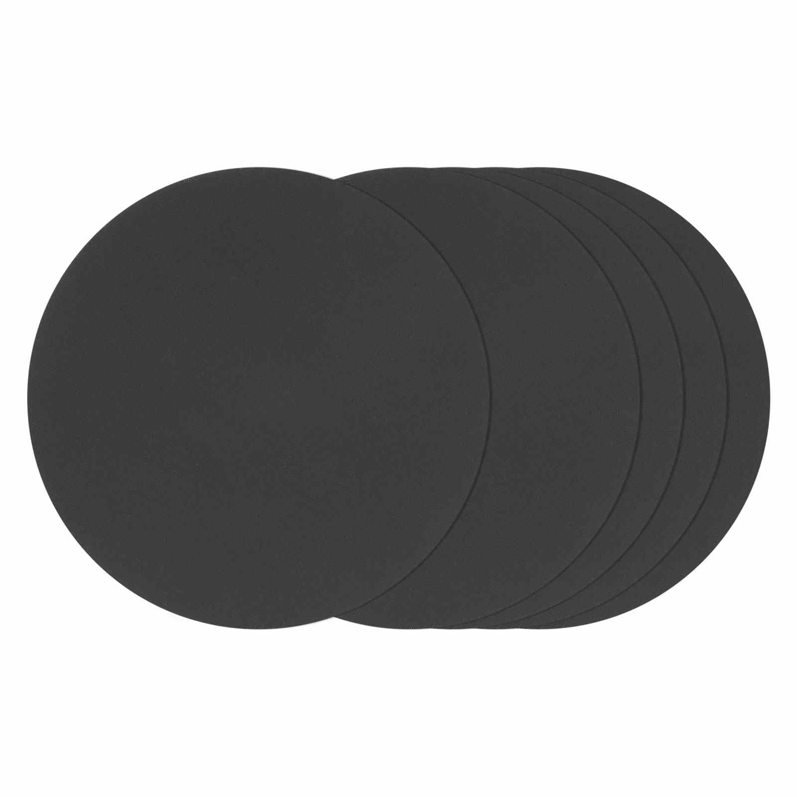 Kozelo 30 Pcs Sanding Discs 152 mm 1500 Grit Hook and Loop Orbital Sandpaper Suitable for Metal Wood Furniture DIY Grinding and Polishing, Black