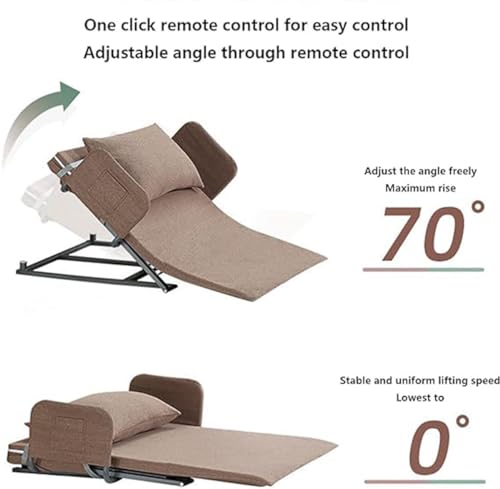 Elektrische Hebe-Rückenlehne für Bett, verstellbare Sit-Up-Unterstützung für Schwangere, ältere Menschen, Grau – Bild 5