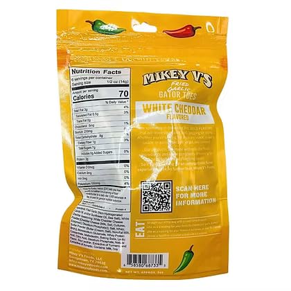 Mikey V's White Cheddar Gator Toes, 3.9 oz - Deep Fried Whole Garlic Cloves with White Cheddar Seasoning - image 2