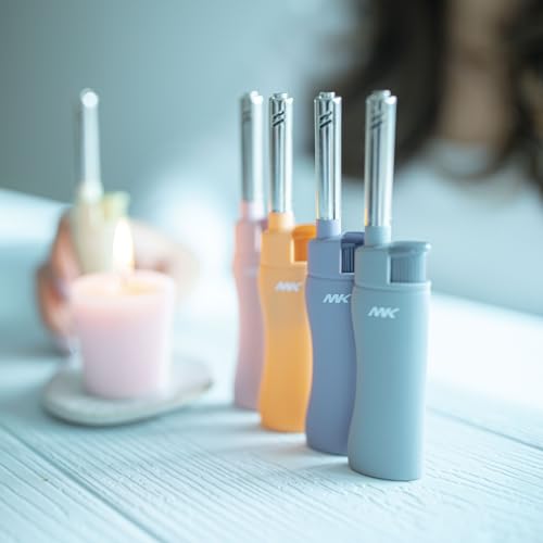 image for MK Lighter Candle Lighters, Windproof Flame, Ideal as Lighters for Can
