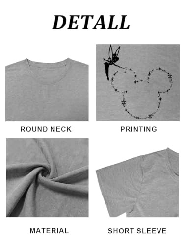 Image of Magic Kingdom Castle Shirt Holiday Short Sleeve Boho Clothes for Women