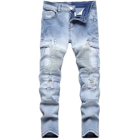 Anbreuinron Boy's Moto Biker Pants Cover