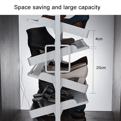 Rangement chaussures réglable à 5 couches avec boîte supérieure