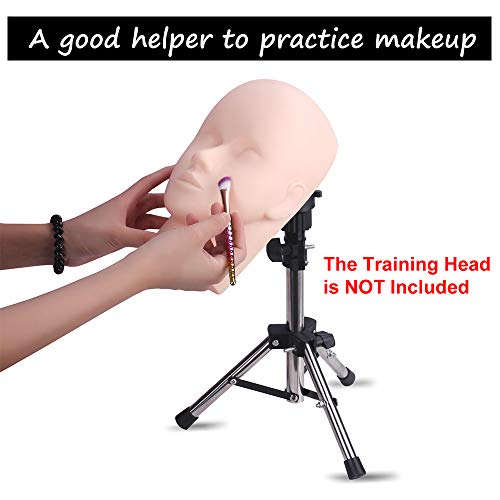 Mini Tripod Stand Holder Adjustable Cosmetology Hairdressing Training Head Mannequin Tripod - Thumbnail 5