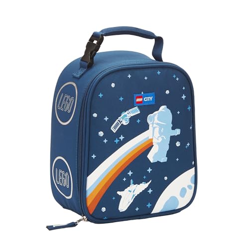 Construcción, Video On Demand LEGO Kids City Heritage - Fiambrera clásica con aislamiento, suave, reutilizable, para niños y niñas, perfecta para la escuela o viajes, bolsa de comida para...