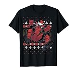 Marvel Deadpool Santa Hat Ugly Sweater Christmas T-Shirt