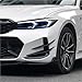 Compatible for BMW 3 Series G20 G21 G28 LCI M Sport 318i 320i 330i M340i 2022-2024+ Front Bumper Side Splitter AirVent Trim Blade(Carbon Fiber Look)