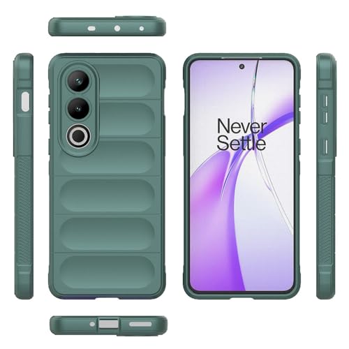 Image of Amazon Brand-Solimo Mobile Cover for OnePlus Nord CE4 5G | Full Camera Protection | Liquid Silicon Case | Flexible Bumper Case for OnePlus Nord CE4 5G (Green)
