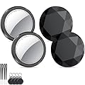 Air Tracker Tag 4 pezzi Nero, Bluetooth Trova Oggetti Compatibile con Apple Dov'è (solo iOS), Smart Tracker Localizzatore per Bagagli/Borse/Portafogli/Zaini, Chiavi Tag Tracking, Batteria Sostituibile