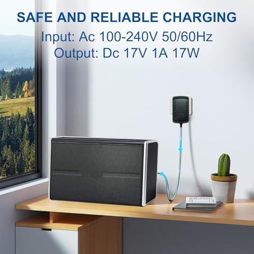 17V 1A Charger Compatible with Bose SoundLink I II III 1 2 3 Wireless Bluetooth Speaker Power Supply Adapter for 301141 404600 306386-101 369946-1300 Replacement Charging Cable Plug - Image 3