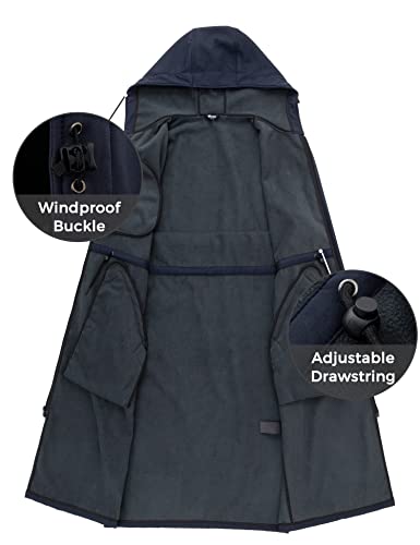 wantdo Unisex Waterproof Swim Parka Long Swim Cover Up Swim Coat for Adult and Youth3