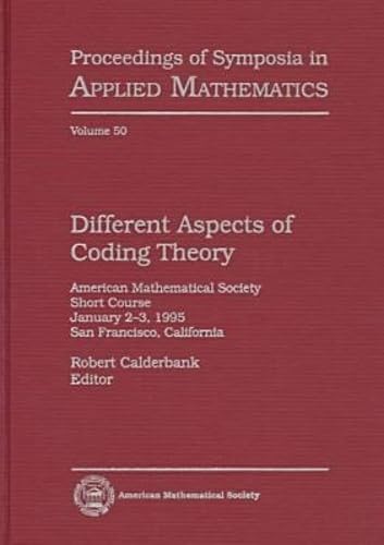 Buy Different Aspects of Coding Theory: American Mathematical Society Short Course.. (Proceedings of Symposia in Applied Mathematics) — BookShops.in