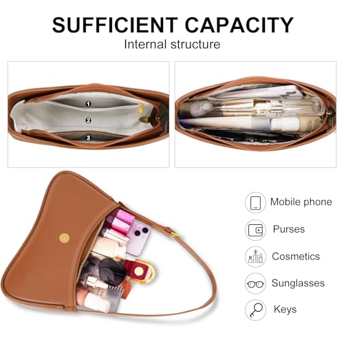 Image of Shoulder Bag for Women, Cute Retro Hobo Purse