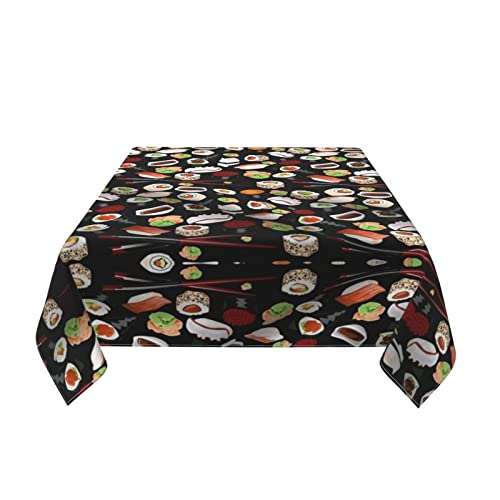 Nappe carrée noire anti-tache imperméable pour protéger votre table - 8