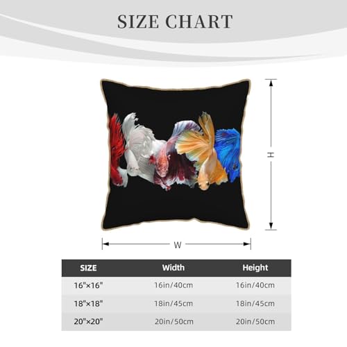 Housse de coussin en velours imprimé poisson de qualité durable