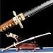 HERO SWORD Traditional Kobuse Folded Steel Clay Tempered Katana Authentic Japanese Gold Snake Samurai Sword Razor Sharp Advanced BO HI Nugui Polishing Real Horn Saya