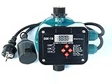 CHM GmbH® Digitale vollautomatische Pumpensteuerung für Pumpen bis 2,2 KW, Einschalt Druck 0,3-7,9 Bar einstellbar