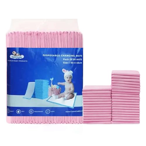 Image of Baby Changing Pads 60x45 cm Pink Pack of 30