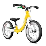 woom GO 1 Balance Bike for Toddlers 18 Months to 3.5 Years Old, 12-Inch Lightweight Bicycle with Handbrake & Steering Limiter for Boys & Girls - Yellow
