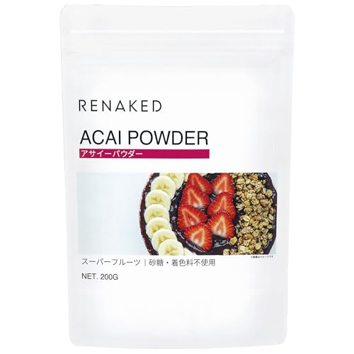 RENAKED �A�T�C�[�p�E�_�[ 200g ���� �c���_�򖢌��o ���F�� �Ö��� ���Y�� ���� �A�T�C�[�{�E�� �X���[�W�[ �A�T�C�[ acai powder ���l�C�L�b�h