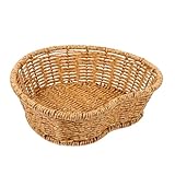 Panier de rangement tissé : avec une bonne finition, après un processus de tissage minutieux, ce panier tissé est sûr, ne vous grattera facilement les mains, panier de rangement de bonbons tissé à la main