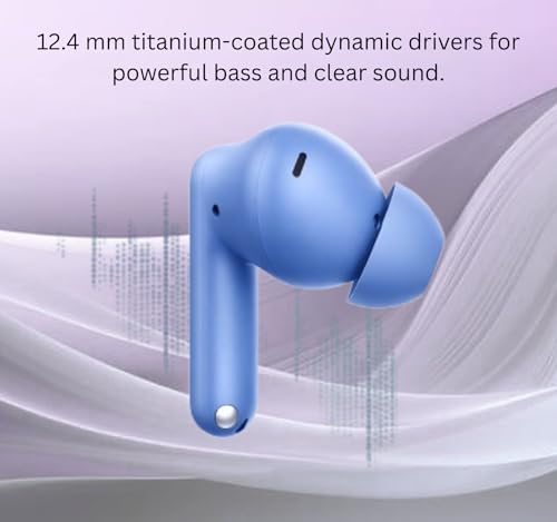 Image of Bluetooth Nord Buds 3R for OnePlus with 54H Total Playtime, 12.4mm Drivers, 3D Spatial Audio, Dual Device Pairing, AI 2-Mic Clear Calls, 47ms Low Latency (Blue)
