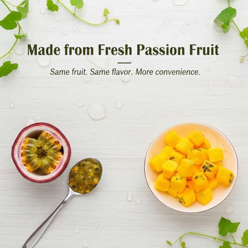 image for MOCKRAND Freeze Dried Passion Fruit 8.81oz /250g, Pure Passionfruit Ch