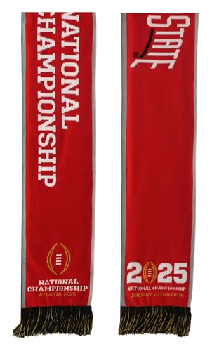 Official 2025 College Football Playoff National Championship Game Ohio State Buckeyes Knitted Scarf 1-20-2025, LLC3