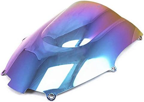 Double Bubble Windshield Windscreen for Kawasaki Ninja ZX9R ZX 9R 2000-2003 (Dark Iridium)