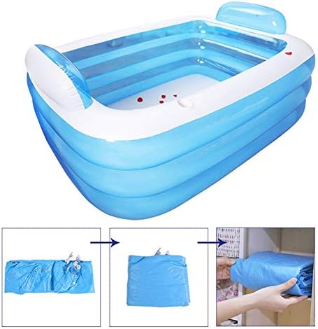 IMSHIE Swimming Pool for Kids Adults，Thickened Inflatable Swimming Pool 3-Ring Inflatable Pool，Family Inflatable Swimming Pool Paddling Pool Summer Water Party Supply