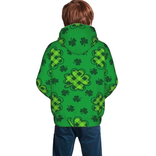 St Patrick's Day5 Kid Hoodies Boys Sweatshirts Girls Pullover with Pocket4