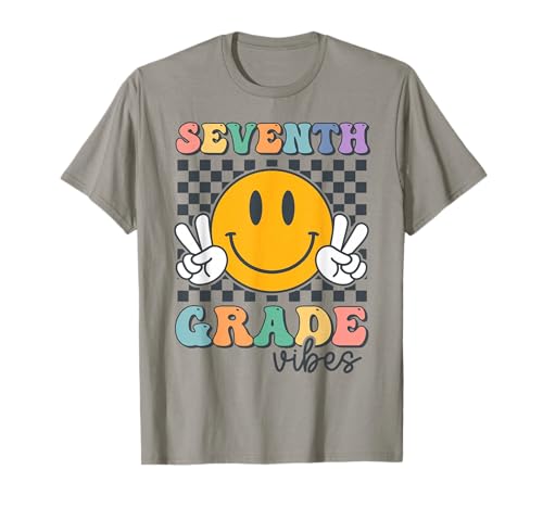 Seventh Grade Vibes Cute Smile Back to School 7th Grade Team T-Shirt