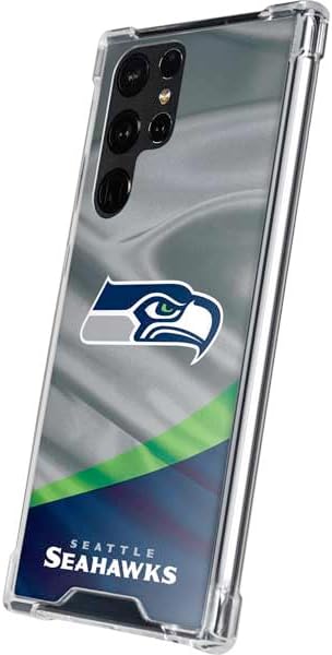 Skinit Clear Phone Case Compatible with Galaxy S22 Ultra - Officially Licensed NFL Seattle Seahawks Design