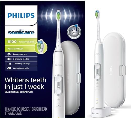 Philips Sonicare ProtectiveClean 6100 Rechargeable Electric Tooth...
