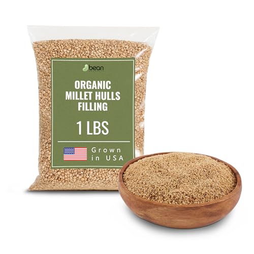Organic Millet Hulls Filling for Pillows & Cushions, 1 lb