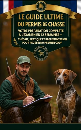 livre Le Guide Ultime du Permis de Chasse : Votre Préparation Complète à l'Examen en 12 Semaines - Théorie, Pratique et Réglementation pour Réussir du Premier Coup