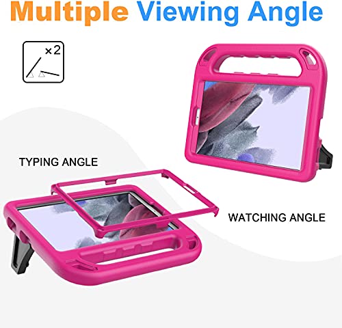 Bmouo Kids Case For Samsung Galaxy Tab A7 Lite 8.7 Inch 2021,Tab A7 Lite Case With Screen Protector,Shockproof Convertible Handle Stand Case For Samsung Galaxy Tab A7 Lite 8.7" (Sm-T220/T225),Rose #TOP3