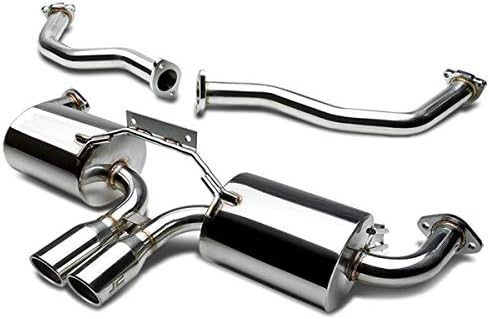 J2 Engineering Stainless Steel Catback Exhaust System w/Dual 3"OD Muffler Tips For 05-08 Boxster S 987 (J2-CBE-018)