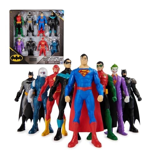 SUNNY, Figuras de Ação, Bonecos Super-heróis e Vilões, Batman, DC Comics, Com 8 Unidades - 15 cm