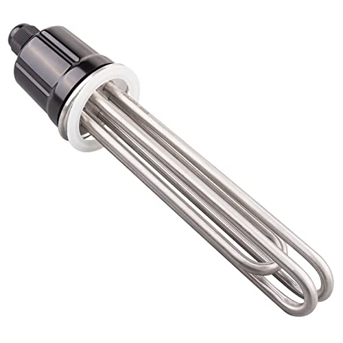 Tri-Clamp-Heizelement DN50 220V 3000W 2 Zoll Durchmesser 59.6mm Elektro-Rohrheizkörper mit schwarzer Kunststoffabdeckung und Silikonring