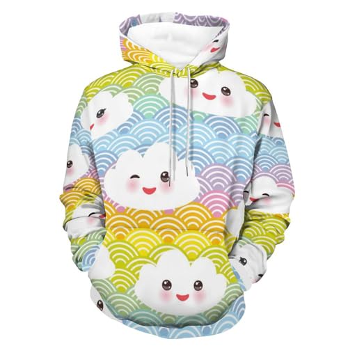 Hoody pull UMENG contre le froid un sweat à manche longue doux taille S