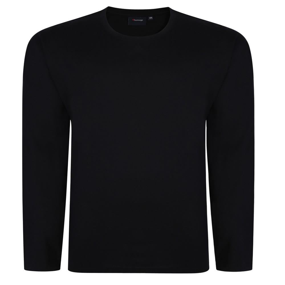 Espionage Men's Kingsize T015 Long Sleeve T-Shirt Navy 7XL