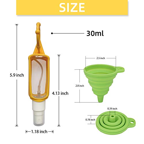 image for DARUNAXY Plastic Clear Spray Bottles Silicone Sleeve Transparent Leakp