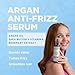 Soapbox Argan Oil Smoothing Serum, Anti-Frizz Serum For All Hair Types with Shea Butter & Vitamin E Repairs Damage & Controls Flyaways - Vegan, Cruelty and Gluten Free (5 Fl oz)